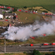 The crash site of Air France 4590. Four people on the ground were killed, along with the all 109 passengers and crew on the Concorde. (Author unknown)